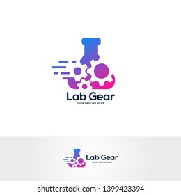 lab logo designs concept, science and medicine creative symbol, tech logo template