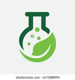 lab logo designs concept, science and medicine creative symbol, eco lab logo template