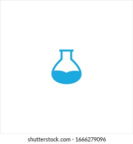 Diseño de plantilla de icono del logotipo de laboratorio en ilustración del vector 