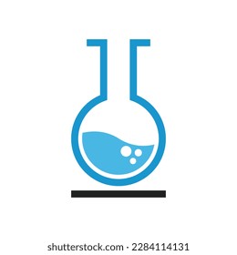 lab logo icon vector glass design template