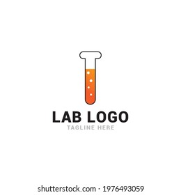 Lab logo icon vector template.