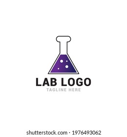 Lab logo icon vector template.