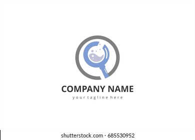 Lab logo magnifier ideas