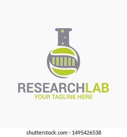 Lab logo science design template