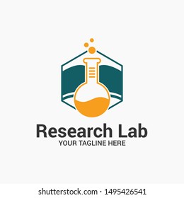 Lab logo science design template