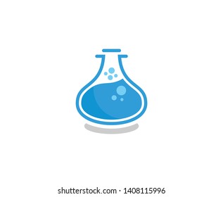 Lab logo science tube vector 