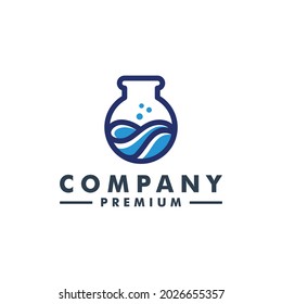 Lab logo science vector icon