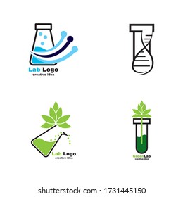 Lab Logo Template Design Vector,
