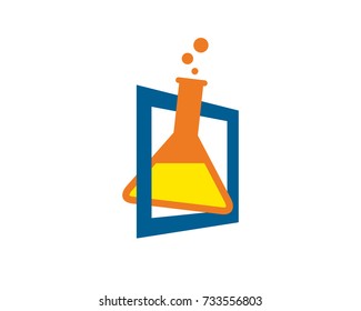 Lab Logo Template Design Vector, Emblem, Design Concept, Creative Symbol, Icon
