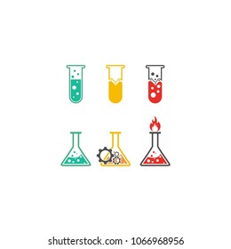 Lab Logo Templates Design Vector