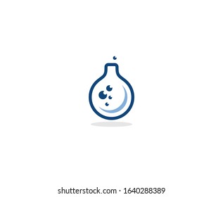 Lab logo tube science vector 