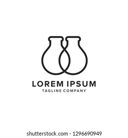 lab logo vector icon illustration