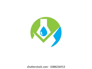 Lab logo vector icon template