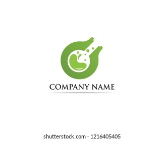 Lab logo vector icon template
