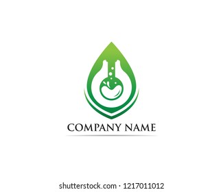 Lab logo vector icon template illustration
