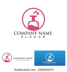 Lab logo vector icon template illustration