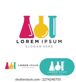 Lab logo vector icon template illustration