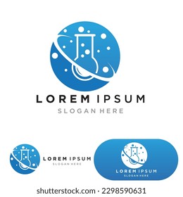 Ilustración de icono del vector del logotipo de laboratorio