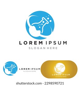 Lab logo vector icon template illustration