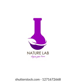 Lab logo vector. Lab logo template. Science lab logo