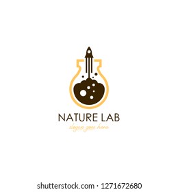 Lab logo vector. Lab logo template. Science lab logo