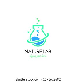 Lab logo vector. Lab logo template. Science lab logo