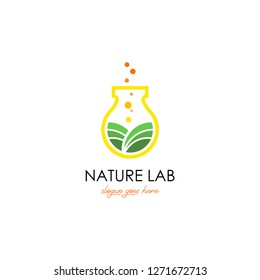 Lab logo vector. Lab logo template. Science lab logo