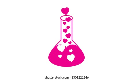 lab love potion logo design