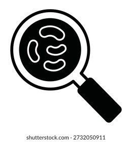 Lab Magnifier Vetor Icon que pode facilmente modificar ou editar

