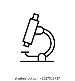 Lab microscope icon on transparent background