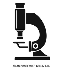 Lab microscope icon. Simple illustration of lab microscope vector icon for web design isolated on white background