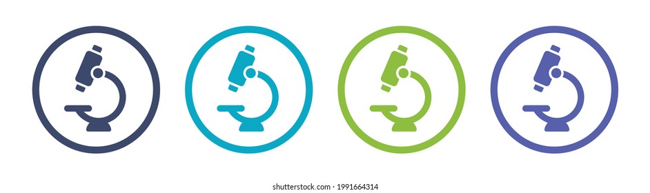 Lab microscope for scientific research icon vector illustration.