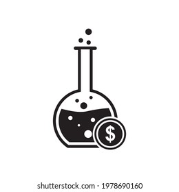 lab money icon , laboratory vector