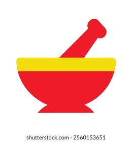 Lab mortar and pestle vector art