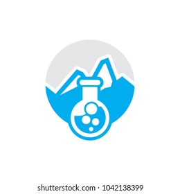 Lab Mountain Logo Icon Design