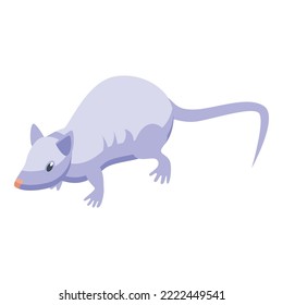 Lab Mouse Icon Isometric Vector. Rat Animal. Experiment Mice