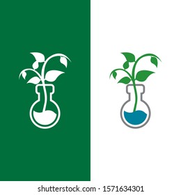 lab natural tree logo green eco design