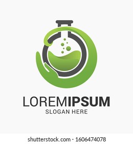 Lab Nature Logo Template. EPS 10