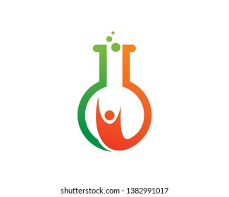 Lab People Logo Template, Icon, Symbol