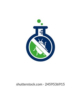 lab pest logo vector design icon