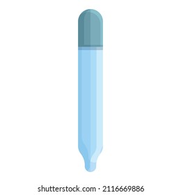 Vector de caricatura de iconos de pipeta de laboratorio. Laboratorio médico. Prueba de química