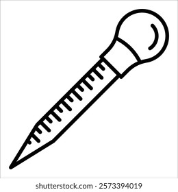Lab Pipette Icon Element For Design
