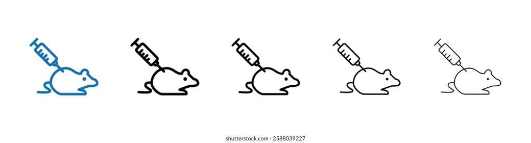 Lab rat experiment icon Outline vector logo for web ui