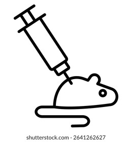 Lab rat experiment icon simple flat icon vector symbol