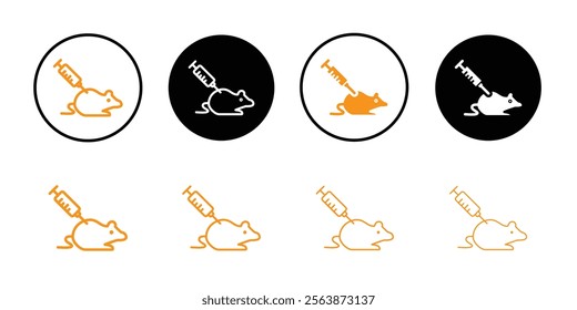 Lab rat experiment icon web design in vector