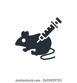 lab rat icon. vector.Editable stroke.linear style sign for use web design,logo.Symbol illustration.