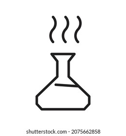 lab reaction scientist Icon vector Line for web, presentation, logo, Icon Symbol