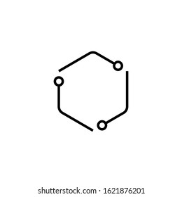 lab recycle logo vector illustration. Stock vector illustration isolated on white background.