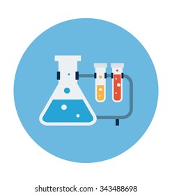 Lab Research Colored Vector Icon 