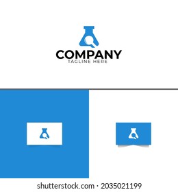 Lab Research Logo Design Template
